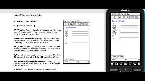 Using Finance Solver (9C - part 1)