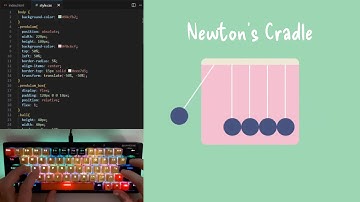 ASMR Programming – Newton’s Cradle in HTML & CSS