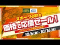 【スポーツの秋を価格で応援！期間限定値下げ！】