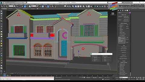 3D MAX Tutorials | Spanish house -Materials and VRAY Rendering  | envision Institute_eicad