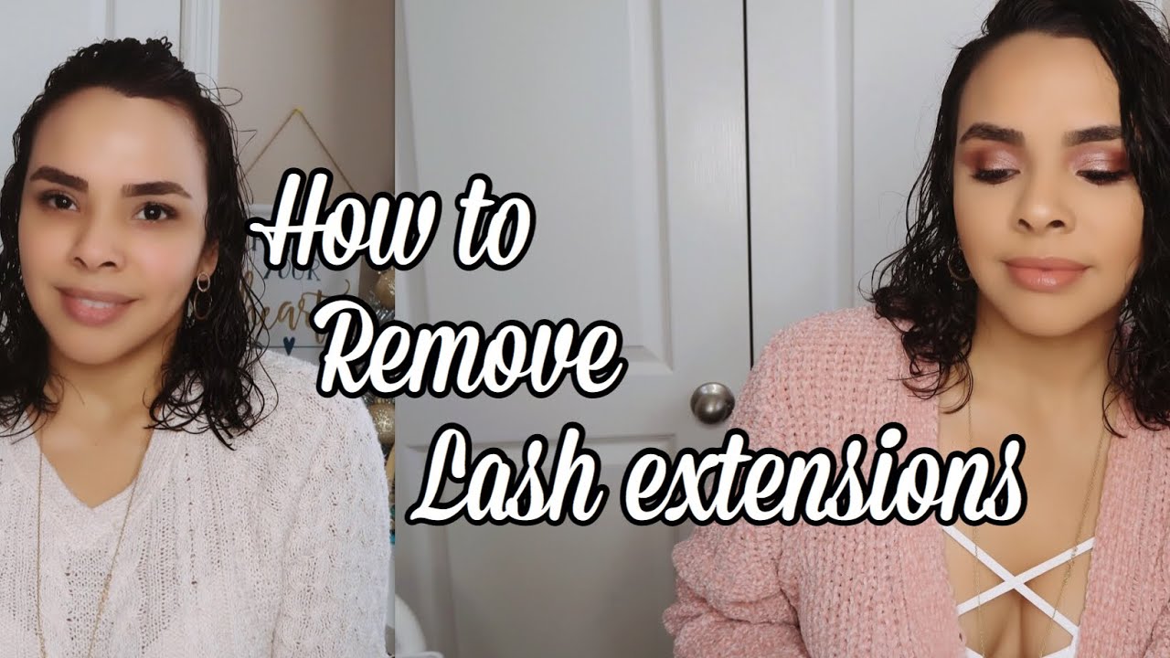 How to remove lash extensions | How to apply Lashes - YouTube
