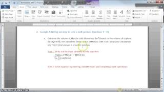 GEO 1030: Equations in Microsoft Word 2010