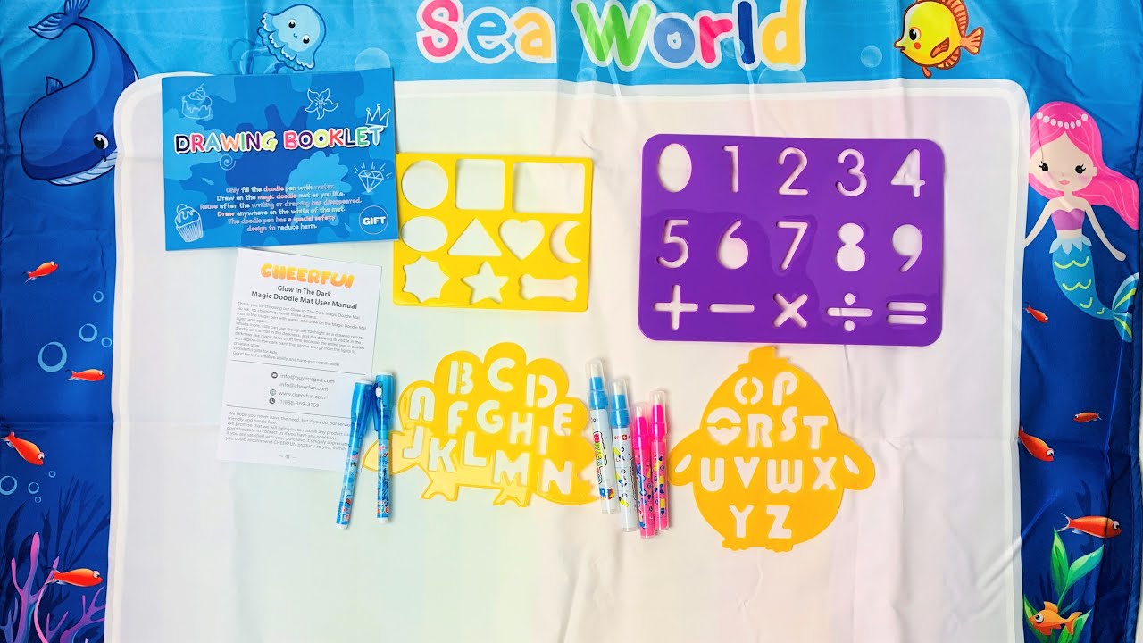 Water Doodle Drawing Mat  Best Learning too for kids