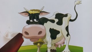 "Что нам даёт корова?" Елена Ульева. Чтение детям вслух. Аудиосказка в картинках.