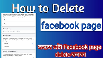 How to Delete Facebook page Assamese//Permanently delete Facebook page 2021//Babu official.