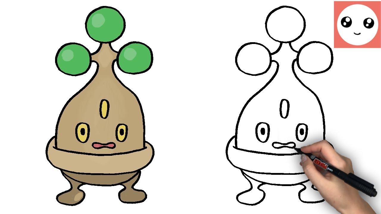 盆栽ポケモンウソハチのかきかた - YouTube