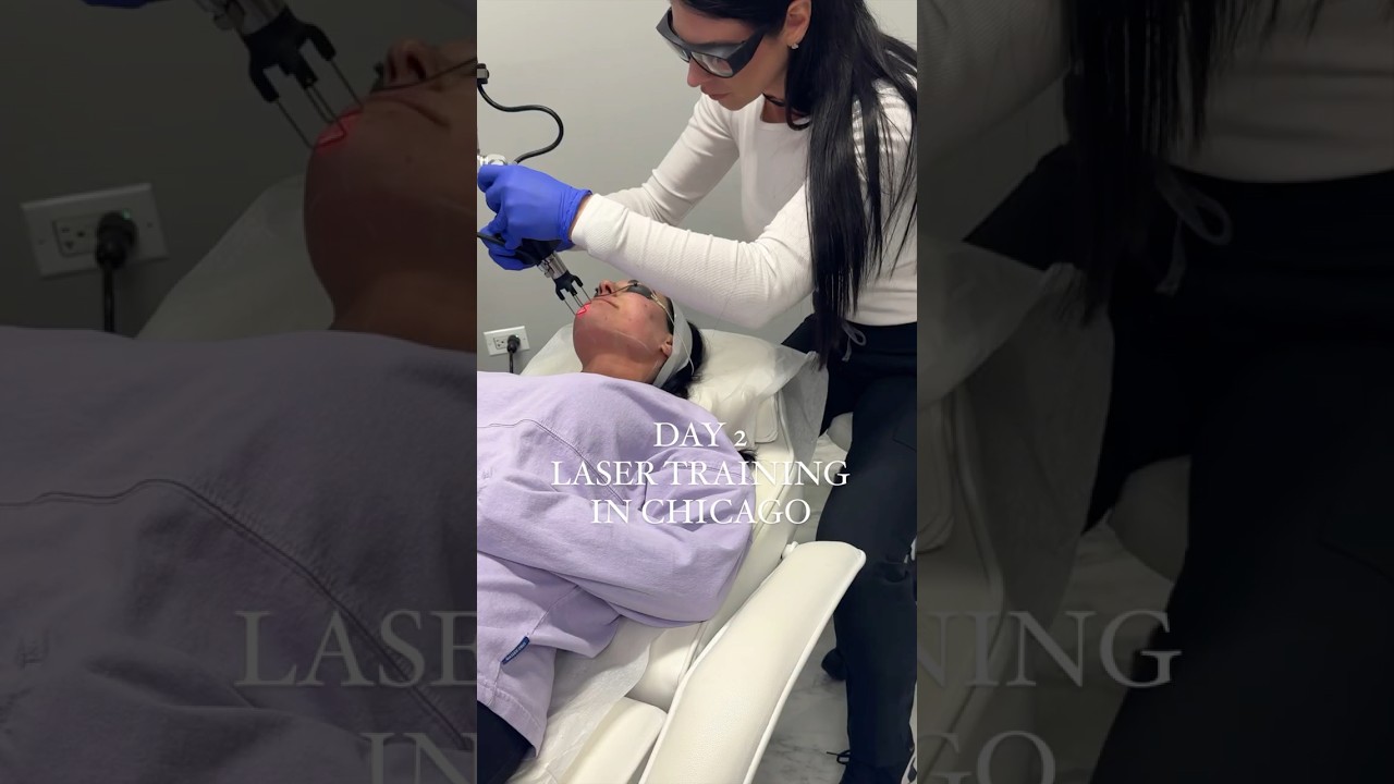 Come with me to get my cosmetic laser certification, Day 2🤍.￼