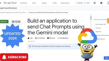 2024 Build an application to send Chat Prompts using the Gemini model || #quicklabs #generativeai||