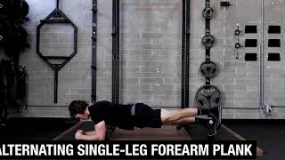 Alternating Single-Leg Forearm Plank