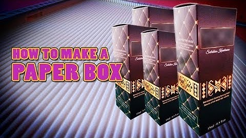 How To Make A Paper Box - Scoring Board