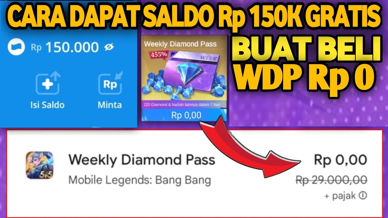CARA GAMPANG DAPAT SALDO DANA GRATIS BUAT BELI WDP Rp 0 Di APK ML SPESIAL EVENT MLBB X KOF 2026