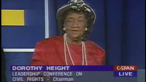 Dorothy Height at the 1997 HRC National Dinner