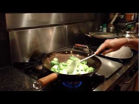 How to stir fry baby bok choy- chinese restaurant style