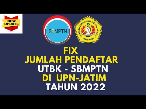 FIX, JUMLAH PENDAFTAR PRODI2 DI UPN-JATIM, UTBK SBMPTN TAHUN 2022