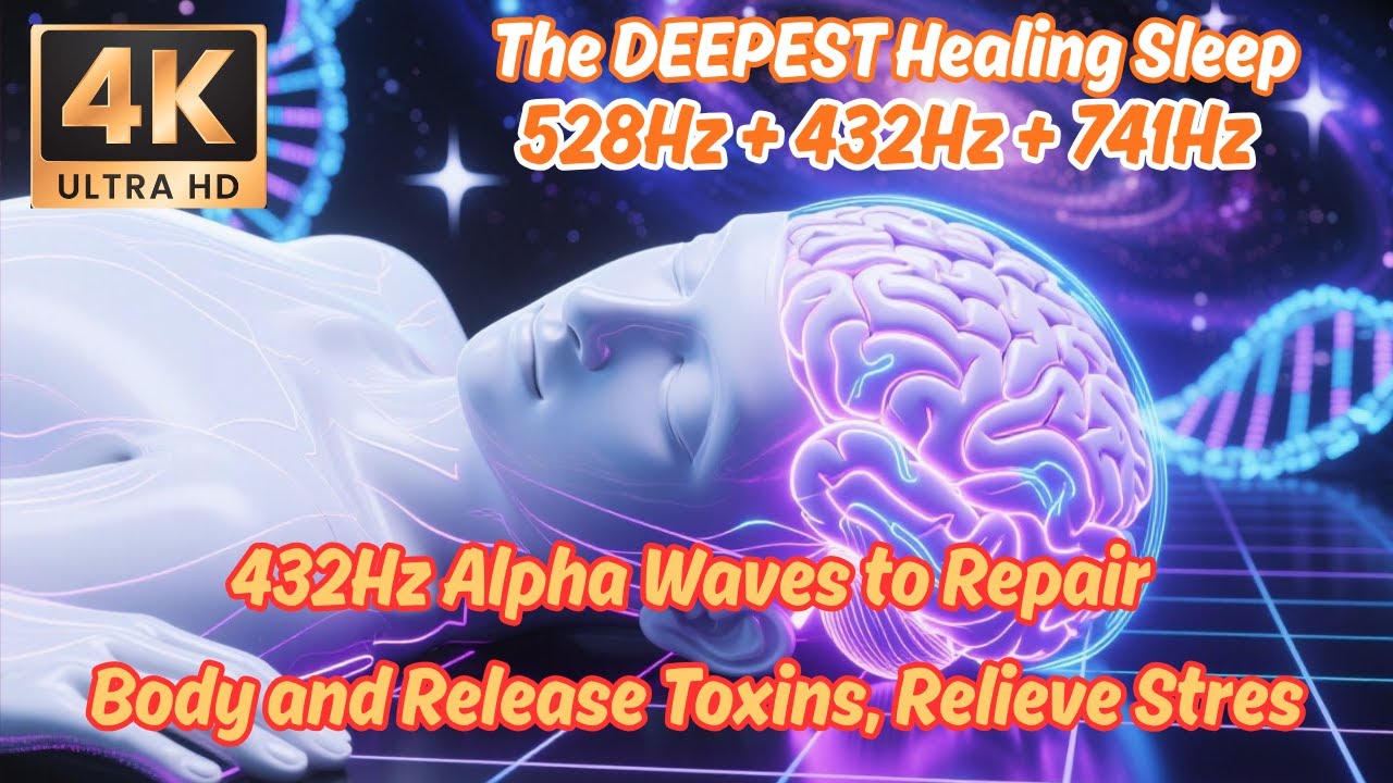 Deep Sleep Healing Music | 432Hz Alpha Waves to Repair Body and Release ...