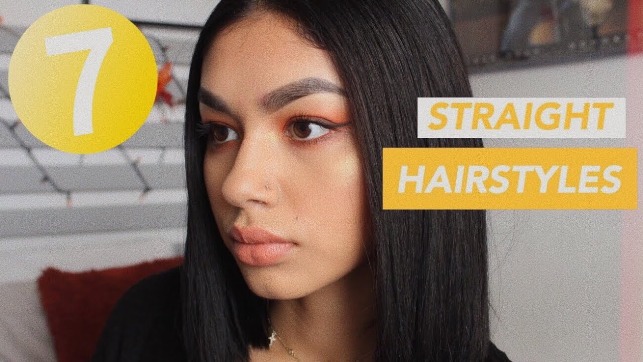 EASY SLEEKSTRAIGHT HAIRSTYLES YouTube
