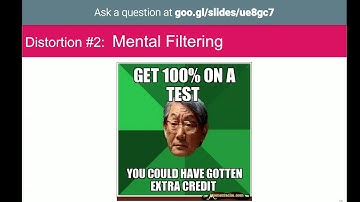 Cognitive Distortions: break the negative feedback loop.