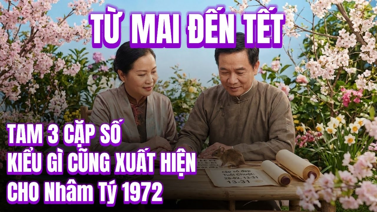 Từ Mai Đến Tết! Tử Vi Nhâm Tý 1972. Bộ Số Chuẩn Lộ Diện. Đúng Như Chuột Sa Hũ Nếp Đổi Đời
