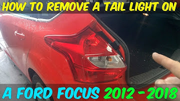 Ford Focus Tail Lamp Replacement - How To DIY