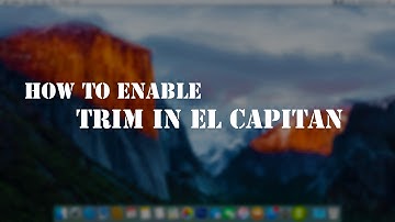 How To Enable TRIM in OSX El Capitan on 3rd party SSD