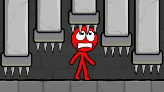 Новый КРАСНЫЙ СТИКМЕН против МОНСТРОВ #6. Мультик ИГРА Red Stickman Adventure