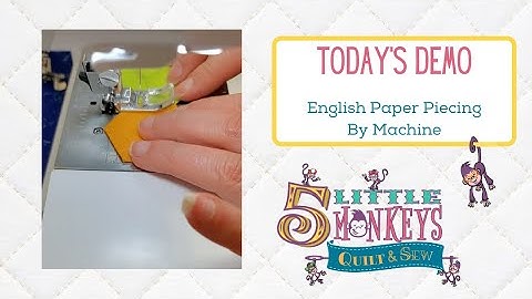 ENGLISH PAPER PIECING BY SEWING MACHINE | EASY TIPS AND TRICKS