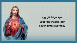 تمجيد للعذراء القديسة مريم - سبع مرات كل يوم - Glorification Vierge St Marie - Sept fois chaque jour