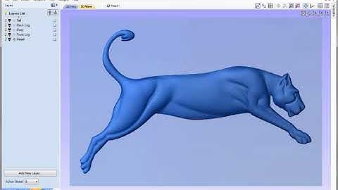 Lioness | 3D Toolpaths | V9