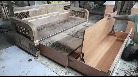 Wooden 3 Fold Sofa Cum Bed New Design 👍💸💶💰💰#sofacumbeddesign#rkinterior