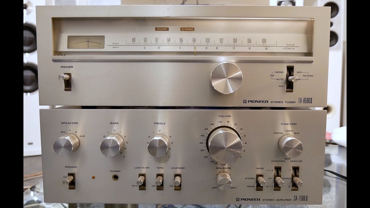 Pioneer SA-7500II and Pioneer TX-6500II test on Canton ergo