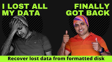 Recover data from formatted hard disk, SD card, USB, pen drive | 2022