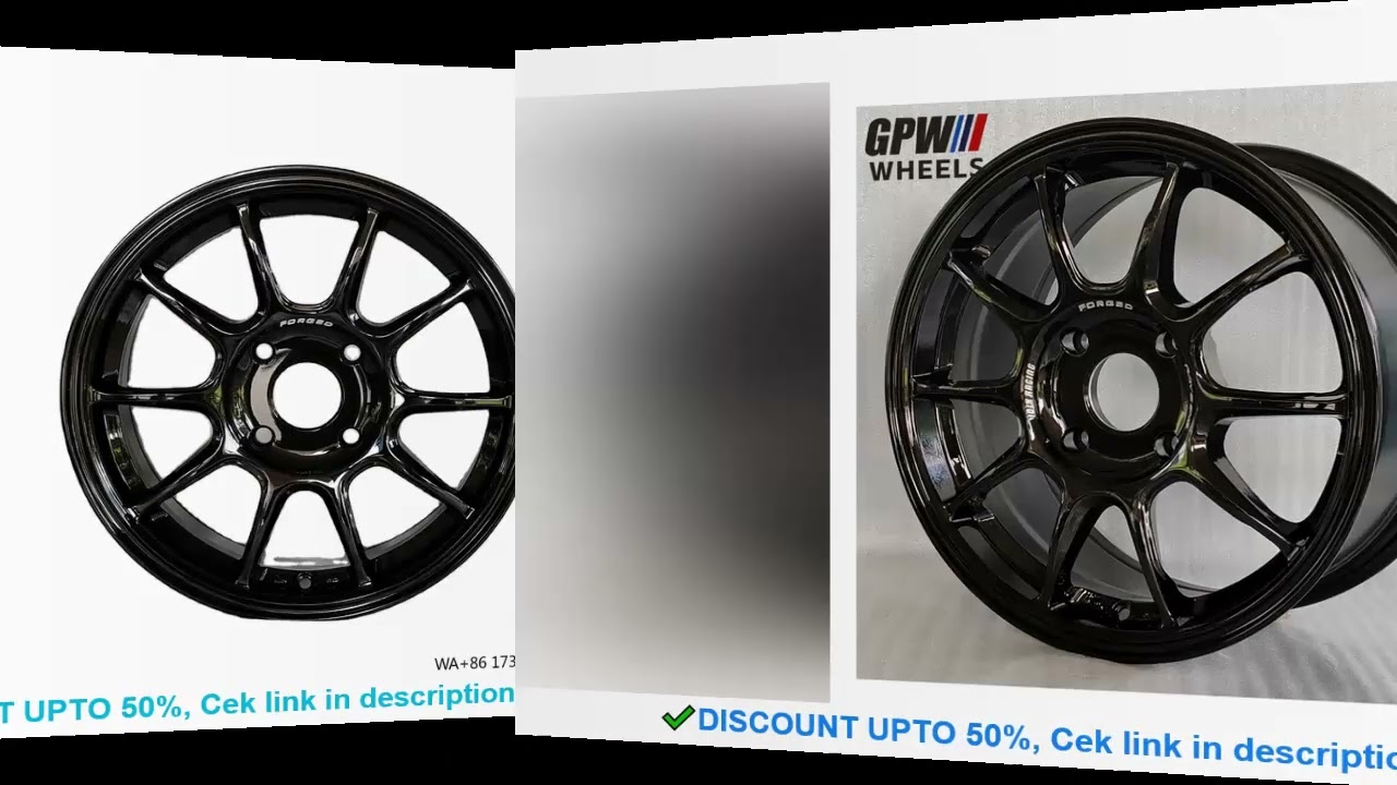 GPW Matt Black XXR 15 Inch Flow Forming Wheel 4x100 5x100 5x114.3 Forged Rim for BMW Audi Mercedes L