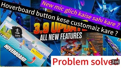 bgmi 3.9 update hoverboard wala button mega robot update |  hoverboard wala button kaise Sahi Karen 
