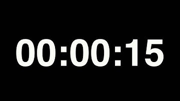 15-second Countdown Timer with Alarm | Red & White Flashing Final 30 Seconds | Boost Your Focus!