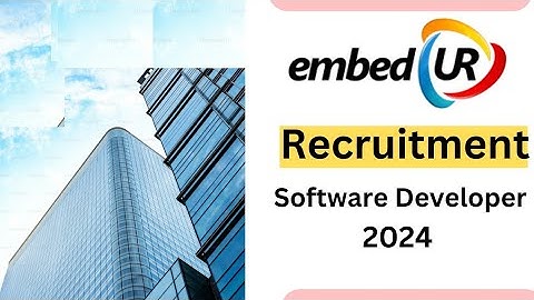 New Recruitment | Embed Ur Systems | Software Engineer | Freshers 2024 | in Tamil