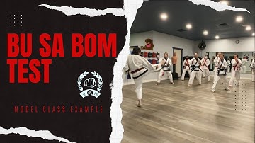 Teaching a Model Class for Bu Sa Bom in the Moo Duk Kwan