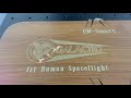 Emsmart  20w fiber laser engravingng on woodenfiber laser marking