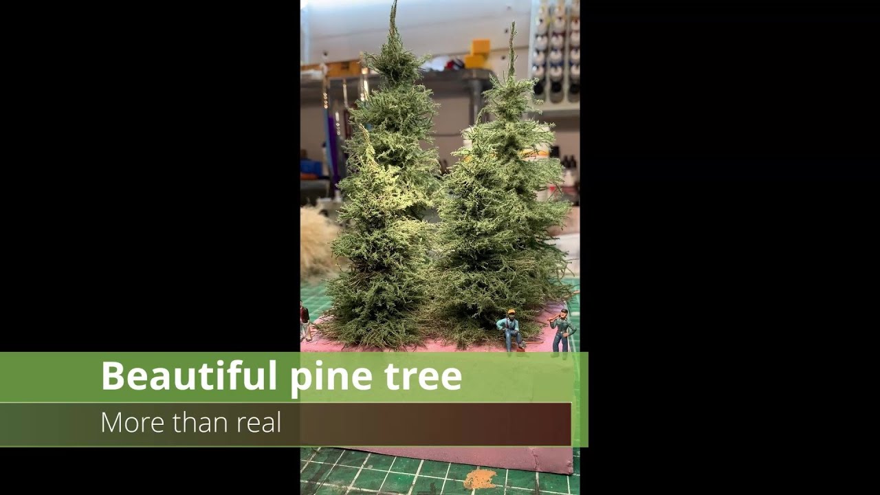 How to make a Realistic Miniature Pine Tree for Models, Wargaming, D&D and  Dioramas 