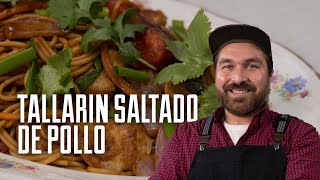 TE ENSEÑO A PREPARAR UN TALLARÍN SALTADO DE POLLO FACILITO