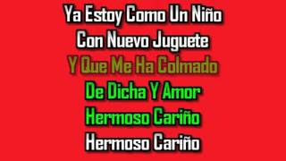 Video thumbnail of "karaoke   hermoso cariño  vicente fernandez"