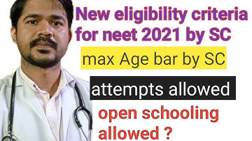 #NEET eligibility criteria 🙏/ max age for neet / no of attempts in neet  /