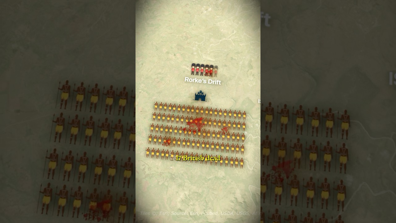 How 600 British Redcoats Beat 10,000 Zulu Warriors 🤯 