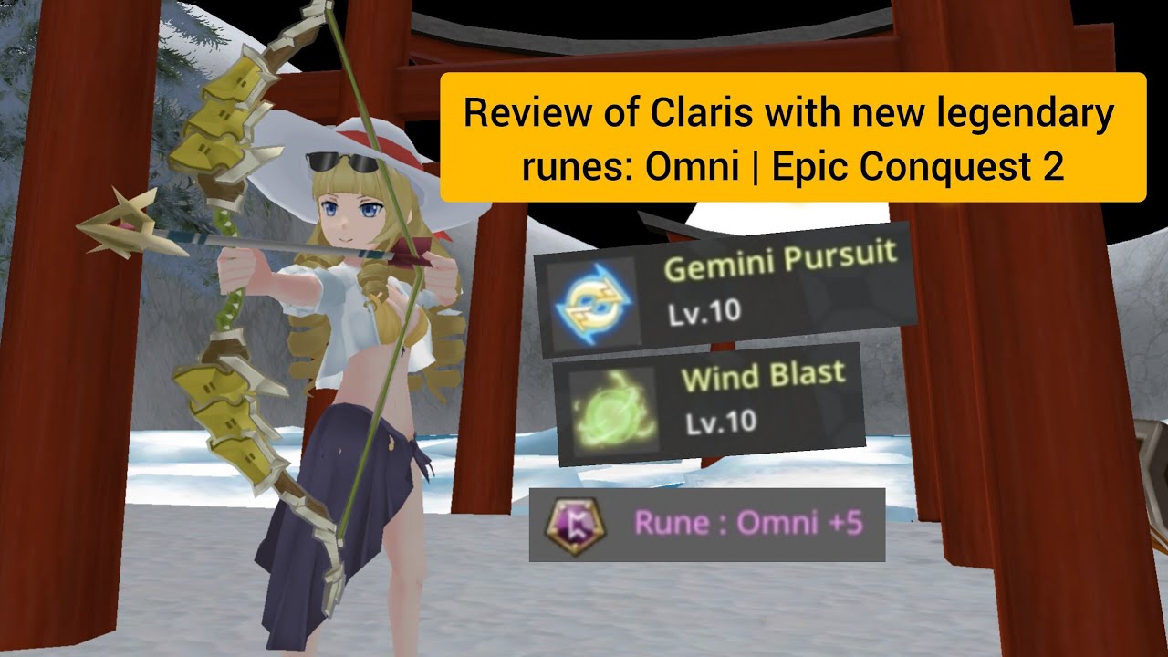 Review of Louisa with legendary runes: Omni | Epic Conquest 2