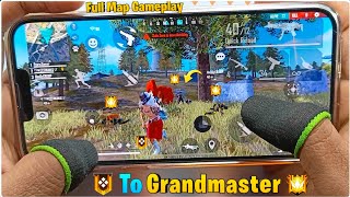 Full map ranked gameplay push to grandmaster 3 finger handcam on iPhone 13 pro max Garena free fire screenshot 5