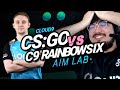 Can R6 Pros OUTAIM CS:GO Pros?! - AIM LAB Challenge ft. C9 R6 vs. C9 CS:GO