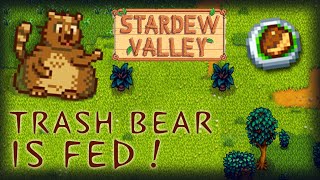 TRASH BEAR is FED - Cutscene Spolier // Stardew Valley.