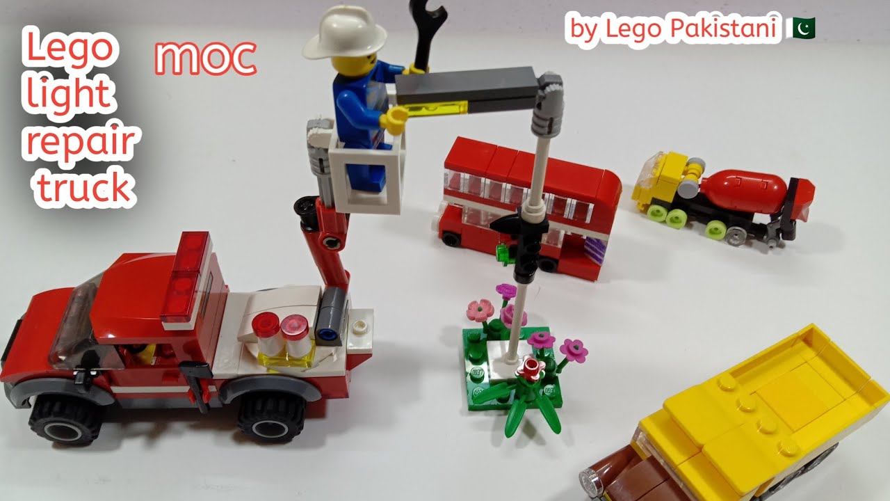 Lego city 60054 light repair truck by Lego Pakistani 🇵🇰 YouTube