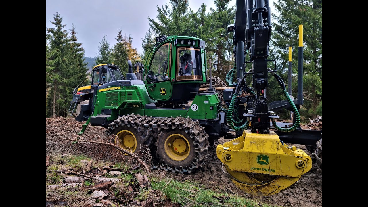 🌲4K| *OnBoard* Elephant & 1510G • Ponsse & John Deere • Perfect Forwarder Team? • Klute-Lenze 🌲