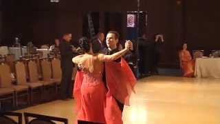 Ballroom Pro-Am Standard Silver 3-Dance: Slow Waltz, Tango, Quickstep. 2014 Maple Leaf Classic.