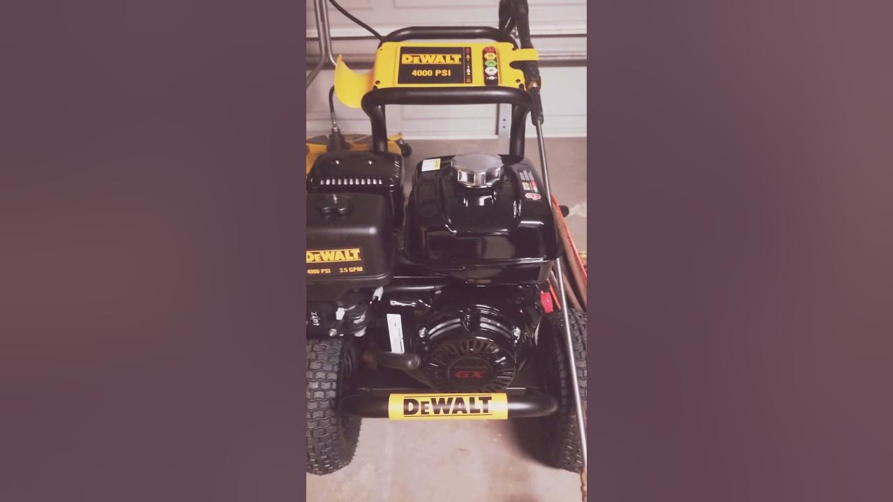 Dewalt DXPW4035 4000 psi 3.5gpm Pressure washer honest review YouTube